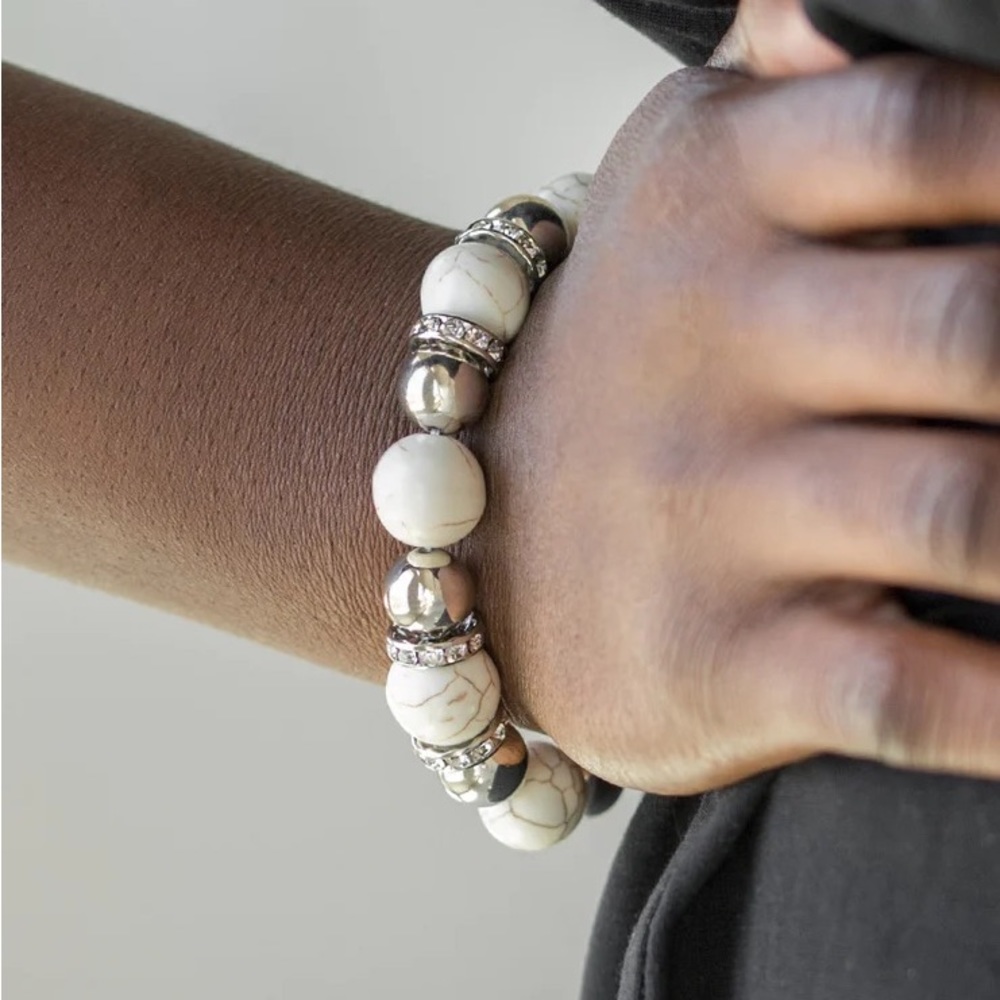 NEW - Faux Howlite & Rhinestones - “The Ruling Class” by Paparazzi - Picture 3 of 3
